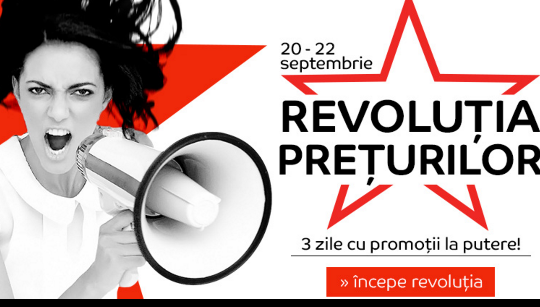 eMAG – Revolutia Preturilor – Timp de 3 zile preturile sunt reduse cu 50%