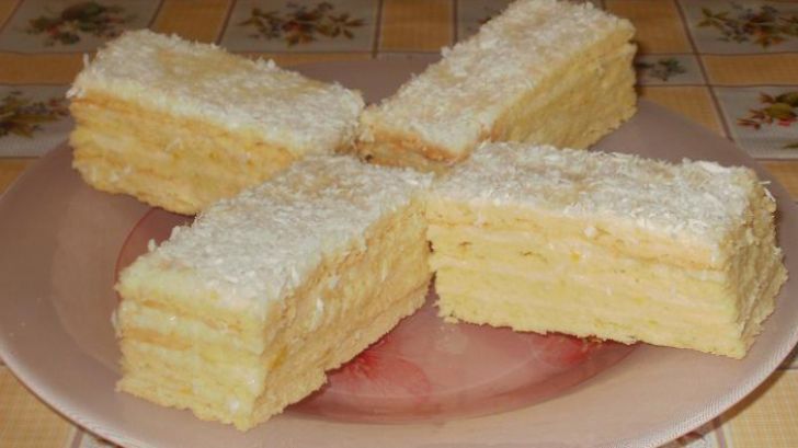 Prăjitură irezistibilă cu cremă de lămâie. Gata în 30 de minute!