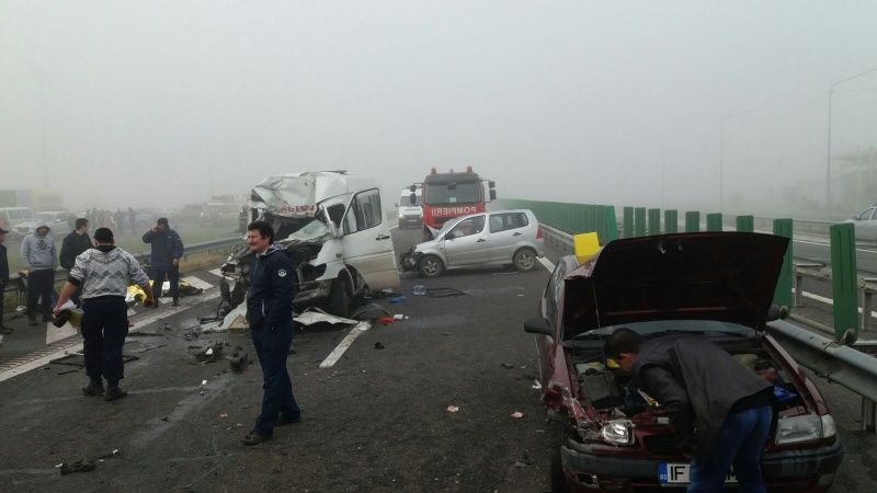 11 șoferi implicați în accidentul de pe A2 din 5 noiembrie au fost  trimişi în judecată 