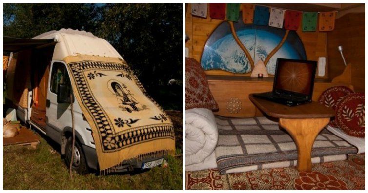 A divorţat şi a pierdut casa. A luat o dubă dusă la casat şi a transformat-o în garsonieră