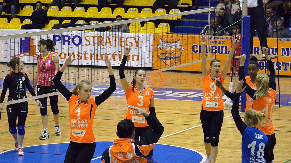 CSM Târgoviște, învinsă de Himik Iujnîi în șaisprezecimile Cupei CEV la volei 