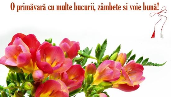 FELICITĂRI 1 MARTIE. Cele mai frumoase felicitări, mesaje, urări şi sms-uri  de Mărţişor