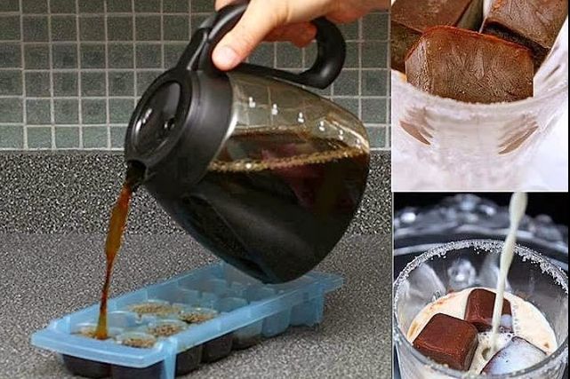A umplut tăviţa de gheaţă de la congelator cu cafea. Uimitor. Trebuie să încerci şi tu! VIDEO