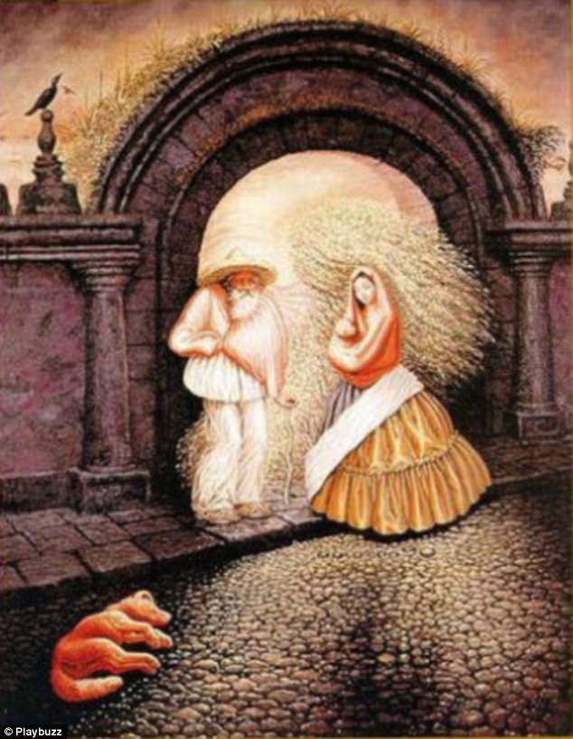 Poţi observa cele nouă feţe ascunse în acest tablou?