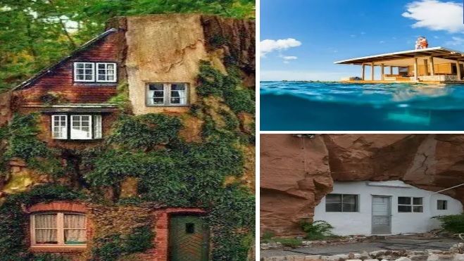 Casele pe care nu le observi la prima vedere. Sunt ascunse în elemente de natură. Poţi să le vezi?