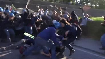 Ciocniri violente în Italia, înainte de summit-ul G7