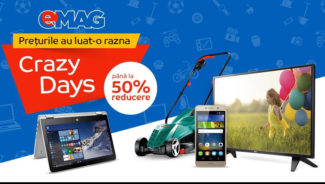 eMAG Crazy Days - Care sunt cele mai bune oferte la laptopuri