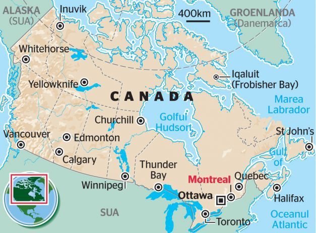 Cutremur de 6,2 grade în nord-vestul Canadei, urmat de mai multe replici