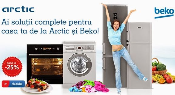 eMAG Saptamana electrocasnicelor - Oferte foarte bune de la Arctic si Beko