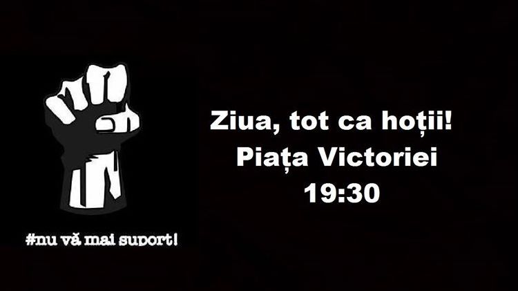 Proteste anunţate în această seară: #Nu vă mai suport!