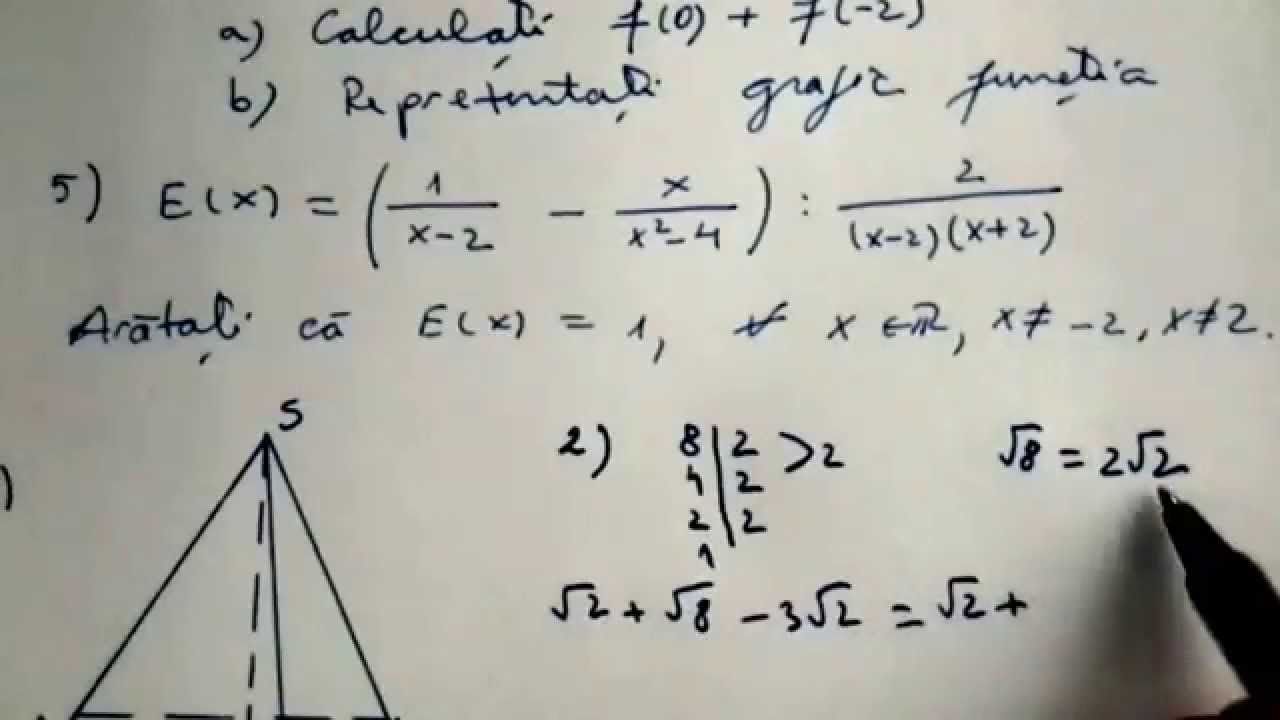 Subiecte matematica Evaluare Nationala 2017. Proba cea mai grea a avut loc azi. Care sunt subiectele