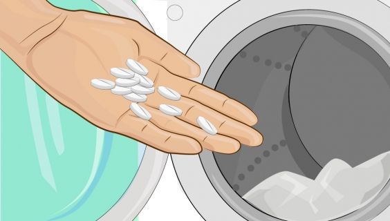 Pune aspirină în maşina de spălat! Trucul care te va ajuta mereu la nevoie