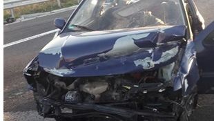 Accident GRAV pe autostrada A1: Mai multe victime, după ce un microbuz a lovit din spate o mașină