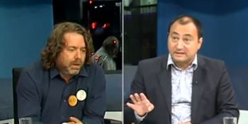 Primele imagini cu bătaia dintre Mirel Palada şi Mihai Goţiu: "A sărit cu pumnii"