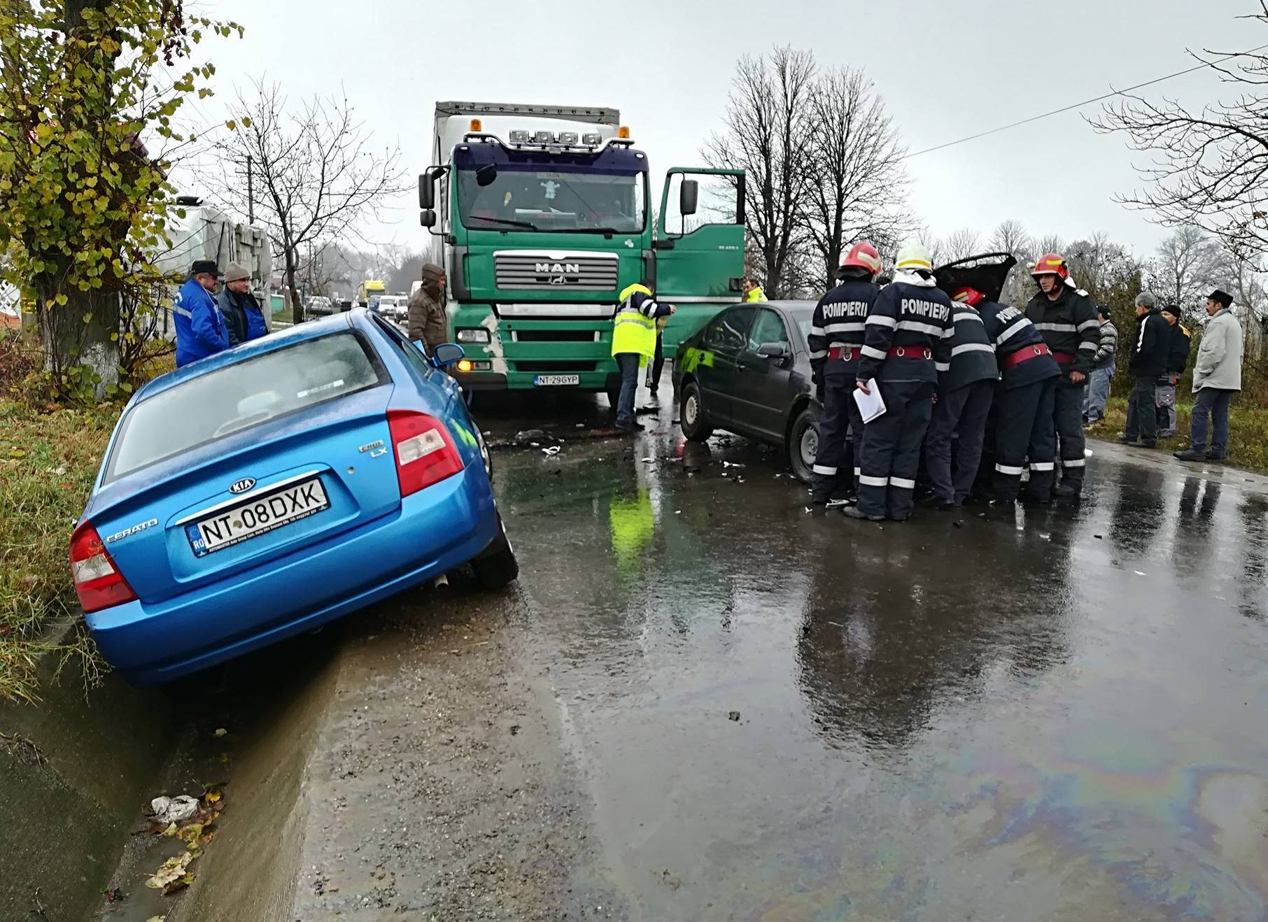 GALERIE FOTO. Un preot aflat la volan a văzut moartea cu ochii