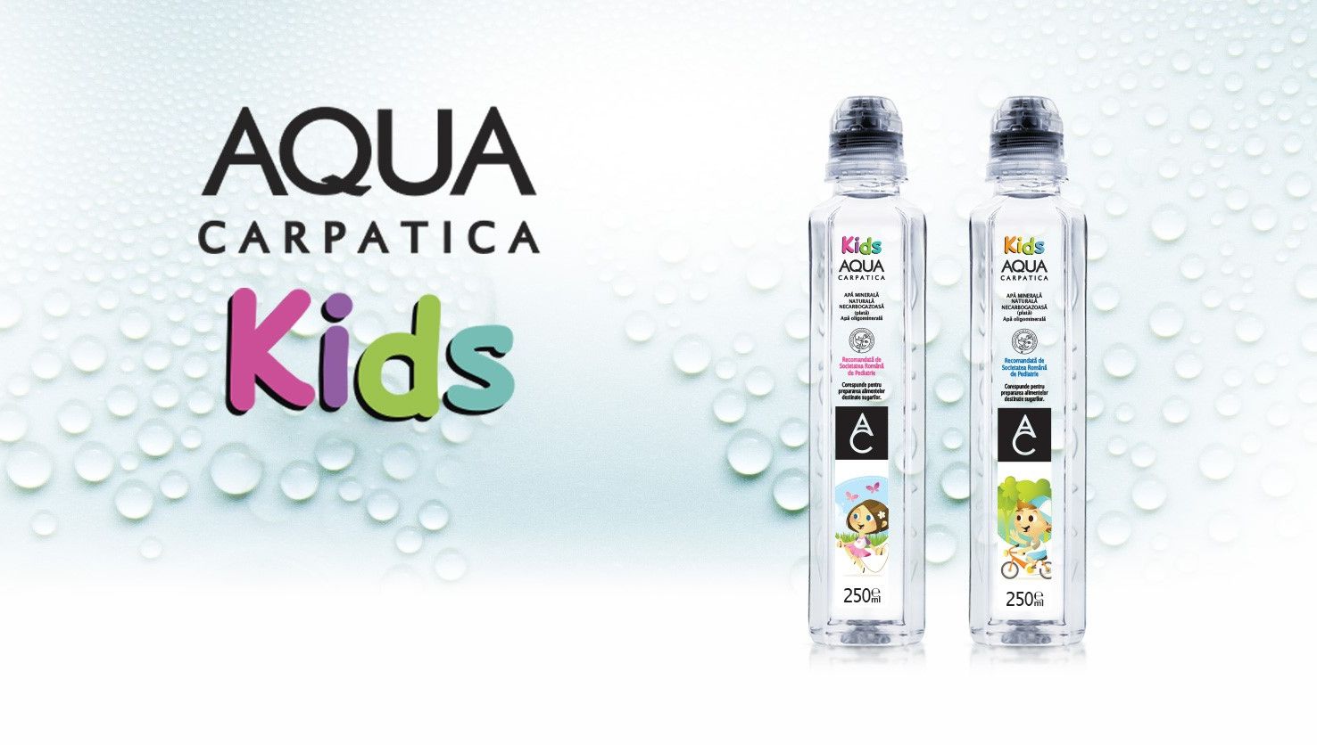 AQUA Carpatica lansează sticla de apă minerală pentru copii (P)