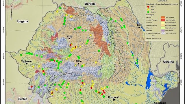 HARTA COMORILOR. Apele României în care poți să găsești AUR 