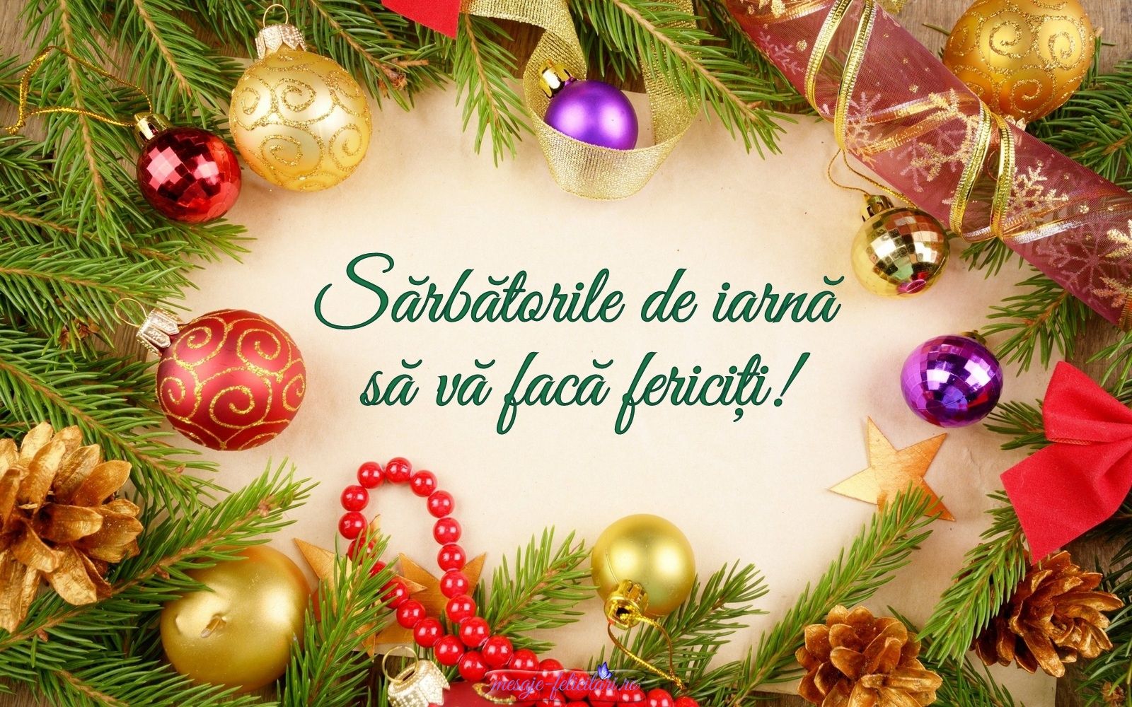 « Sărbătorile de iarnă » Cele mai frumoase mesaje şi felicitări pentru sezonul sărbătorilor de iarnă