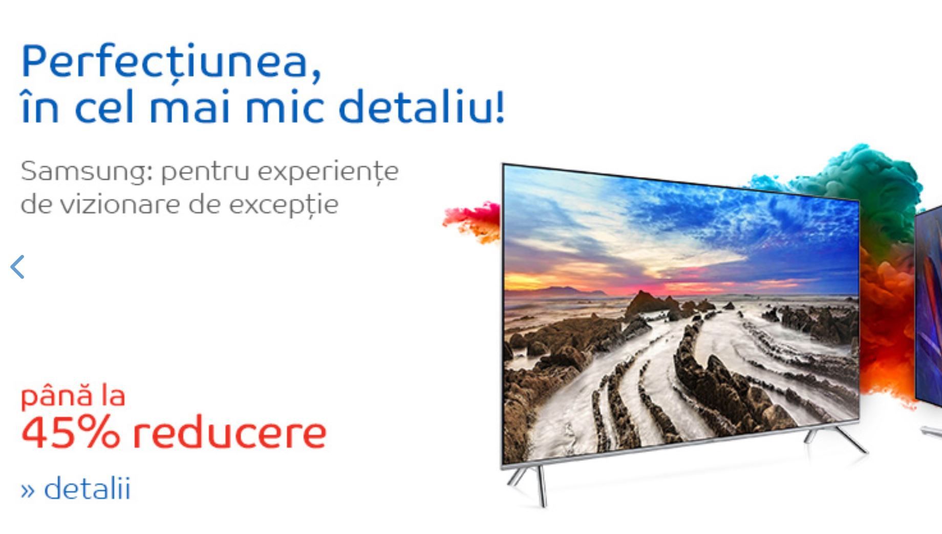 eMAG - Televizoare Samsung cu 45% mai ieftine! Nu s-a mai vazut asa ceva pana acum