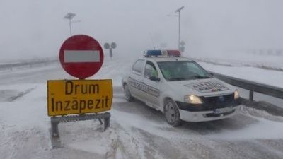 Jumătate de țară este sub cod portocaliu și galben de ninsori și viscol - HARTA