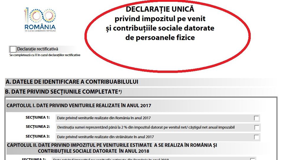 Cine sunt românii care vor depune DECLARAȚIA UNICĂ pentru persoanele fizice