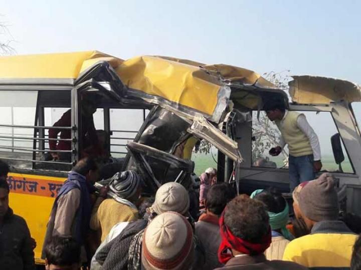 Autobuz şcolar, spulberat de tren. Cel puţin 13 copii au murit