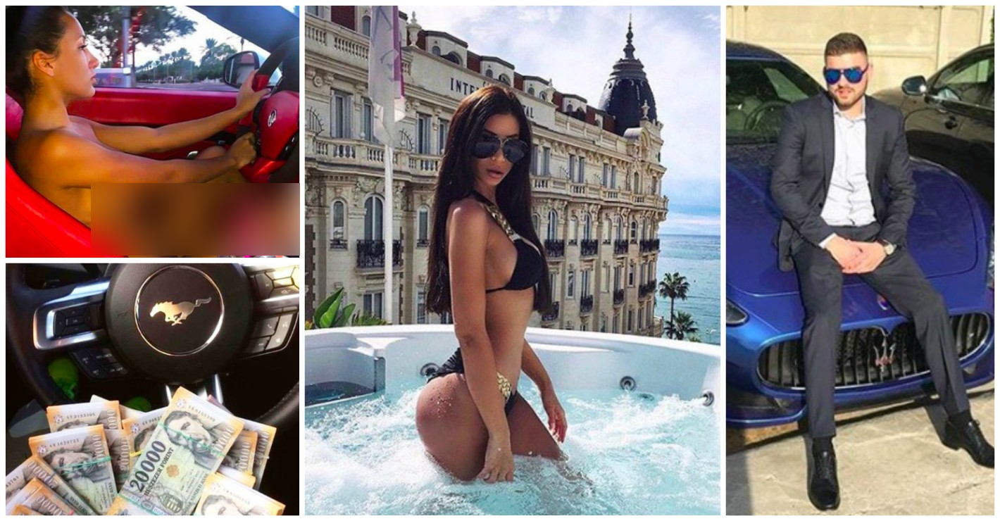 Puştii de bani gata din Budapesta. Fetele conduc goale bolizii şi se pozează pe aripile avioanelor