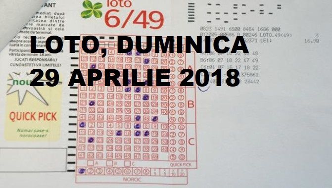 LOTO, 29 aprilie 2018. Numerele extrase la LOTO 6/49. JOKER-ul, la nivel istoric |realitatea.net