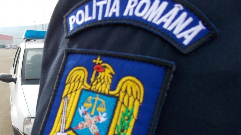 Maşină de poliţie implicată într-un accident pe DN1, la Sinaia