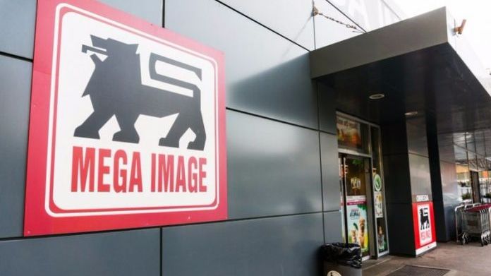 Magazin Mega Image - imagine de arhivă