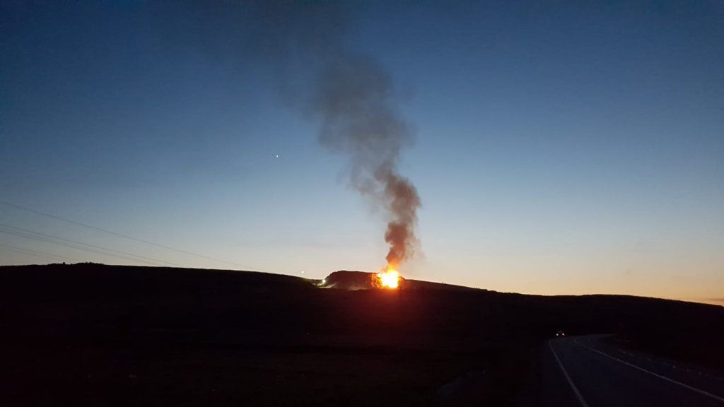 Un nou incendiu de proporţii la rampa de gunoi a Clujului (VIDEO)  