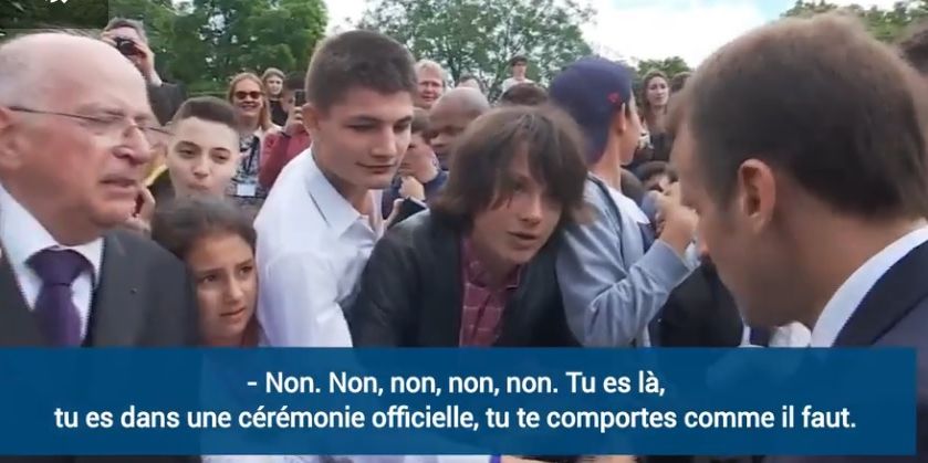 Macron, reacție imprevizibilă, un adolescent l-a scos din minți!