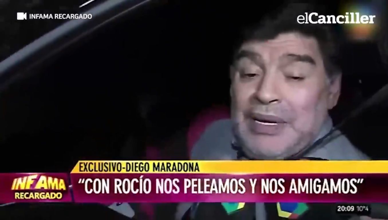 Maradona, beat mort! Abia lega două vorbe. Imagini halucinante