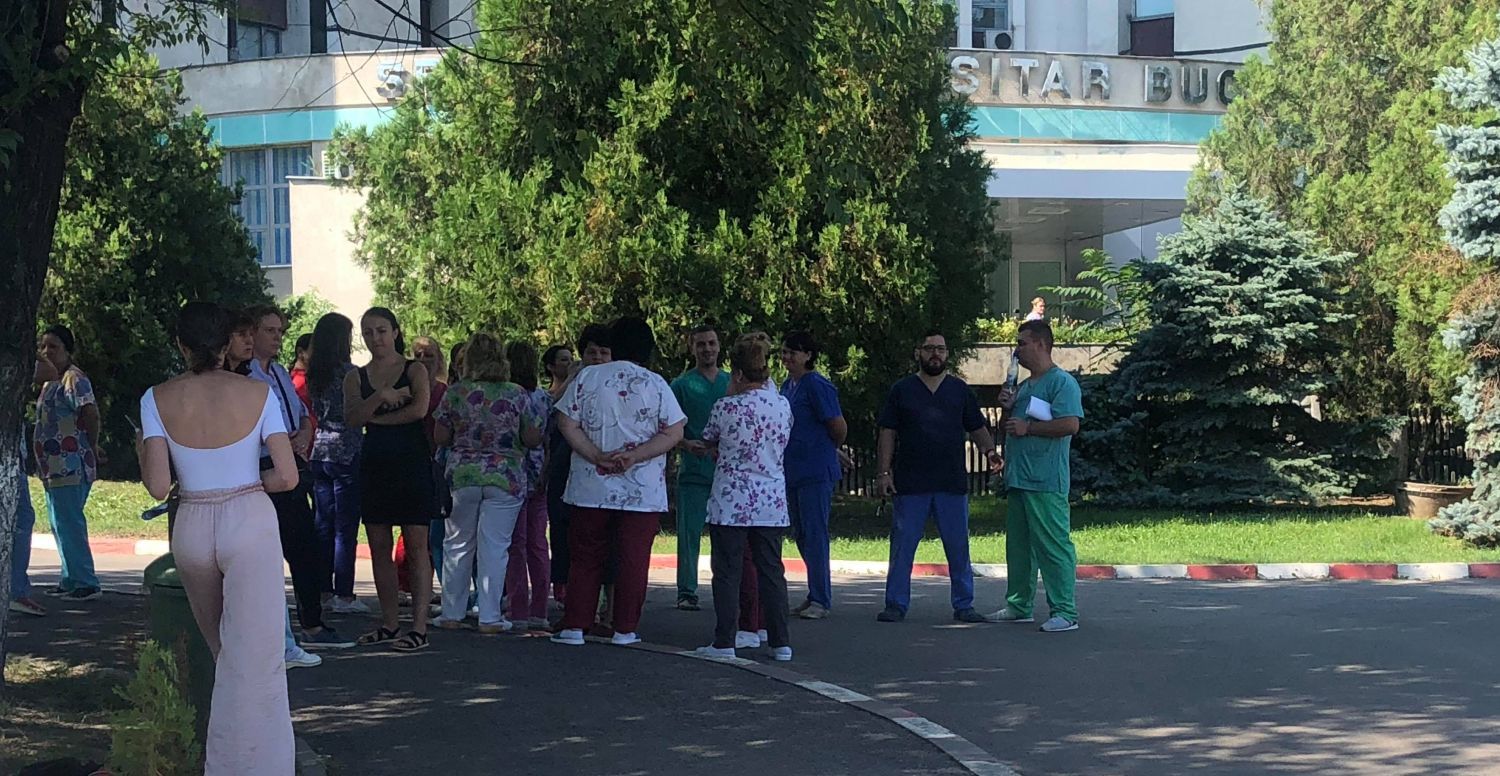 Ministrul Sănătății a trimis Corpul de Control la Spitalul Universitar după protestul de luni
