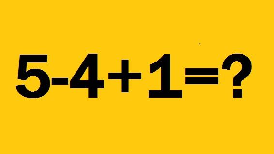 Cât fac 5-4+1=? Această problemă de matematică a revoltat internetul