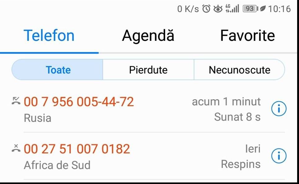 Ce se întâmplă dacă primești apeluri din țări exotice
