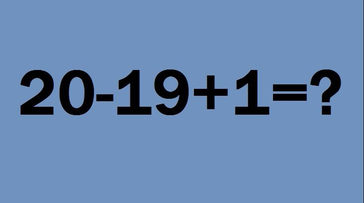 Cât fac 20-19+1=? Problema simplă de matematică care dă multe bătăi de cap