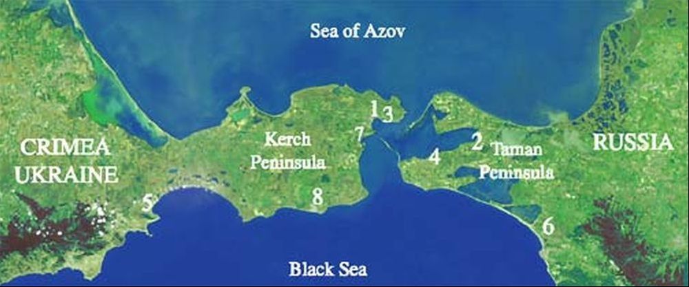 Marea Azov. Unde este strâmtoarea Kerci, locul în care a izbucnic conflictul Rusia - Ucraina? HARTĂ