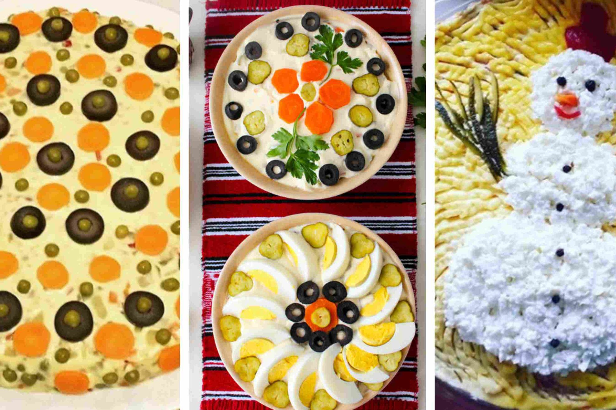 Salata de boeuf. Idei geniale pentru a o decora. Arată senzaţional!