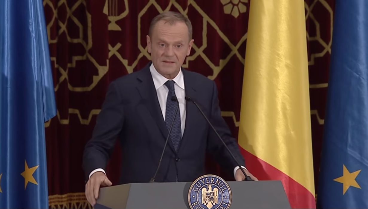 Vezi aici discursul integral rostit de Donald Tusk în limba română, care a smuls ropote de aplauze!