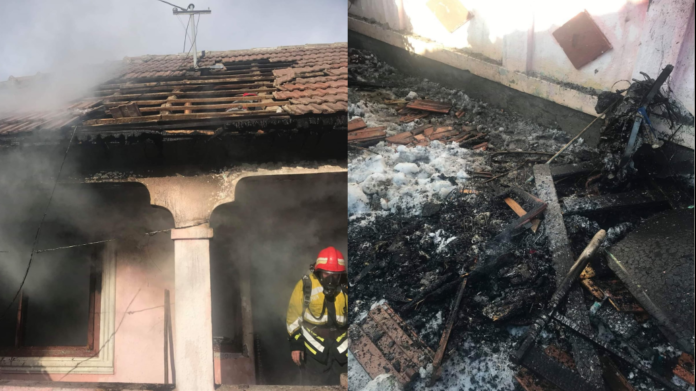 Un copil de 3 ani a murit într-un incendiu. Fratele lui este în spital