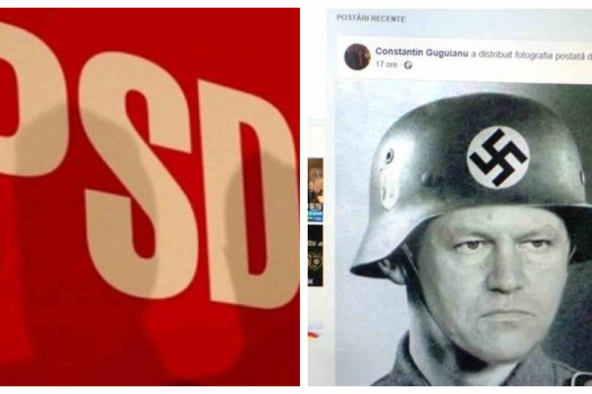PSD, derapaj grav cu simboluri naziste. Ce trucaj anti-Iohannis a fost postat pe Facebook