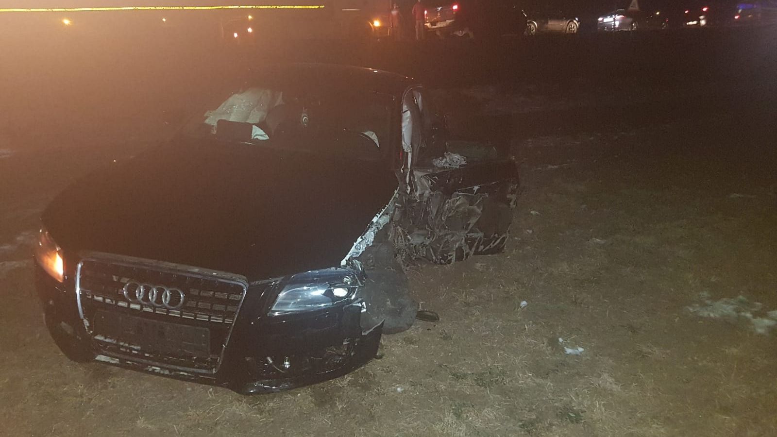 Accident rutier în lanț. TRAFIC BLOCAT. Un bolid s-a făcut praf