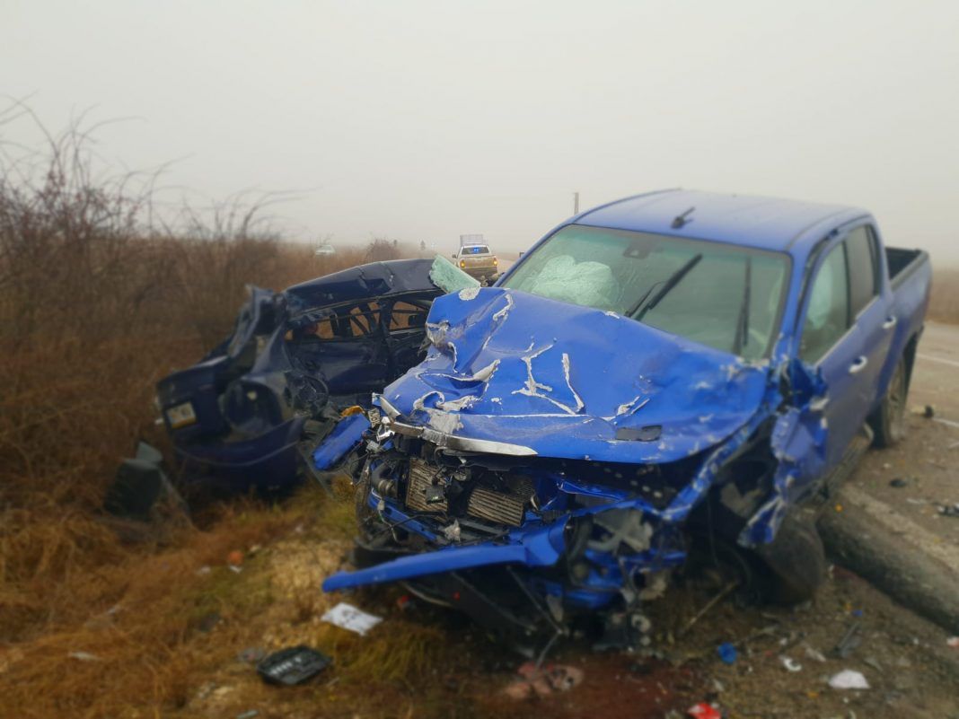 Două mașini, pulverizate într-un cumplit accident în Constanța. Cel puțin un mort