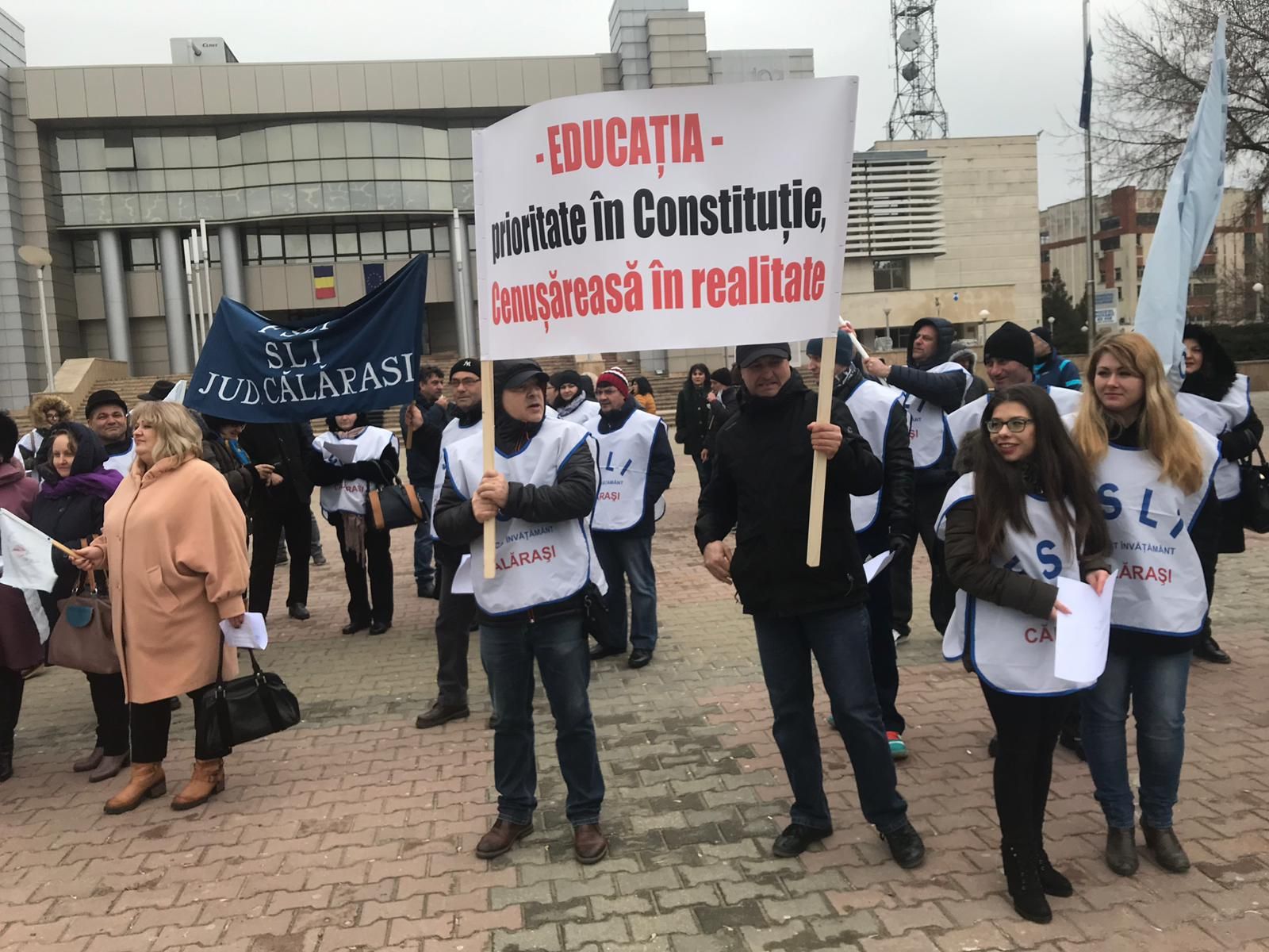 Protest de amploare în învățământ! Mesaj pentru Guvernul României