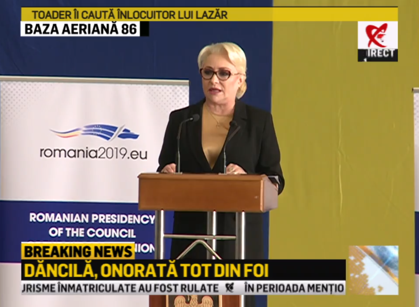 Viorica Dăncilă, apariție surprinzătoare la Baza Aeriană 86 de la Fetești. FOTO