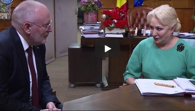 Guvernul descrie întâlnirea dintre Dăncilă și Timmermans ca pe vremea PCR. Adevărul... 