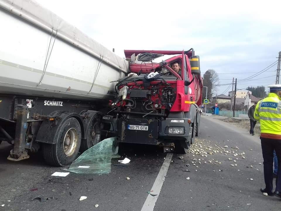 Accident pe DN 73 cu imagini de groază