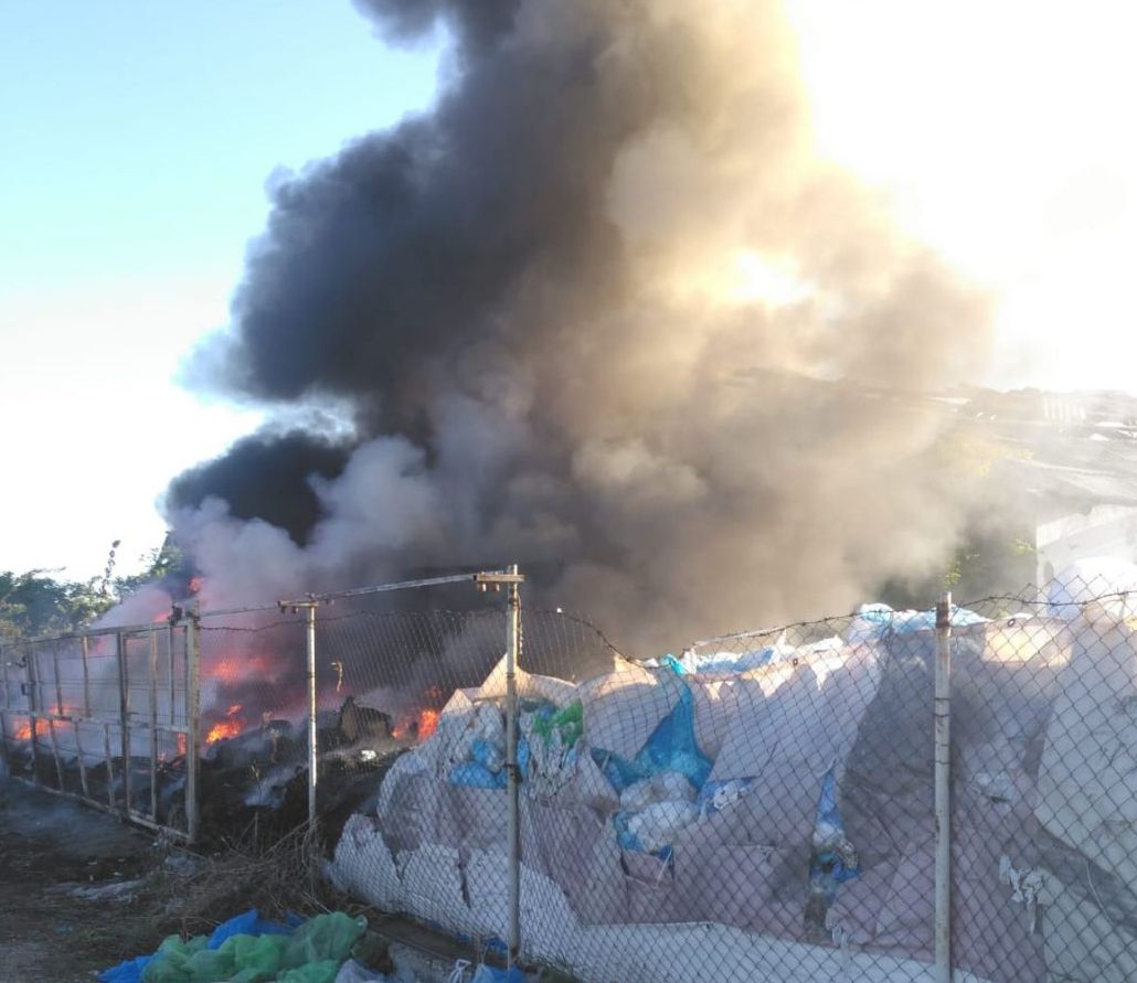 Incendiu puternic în județul Iași