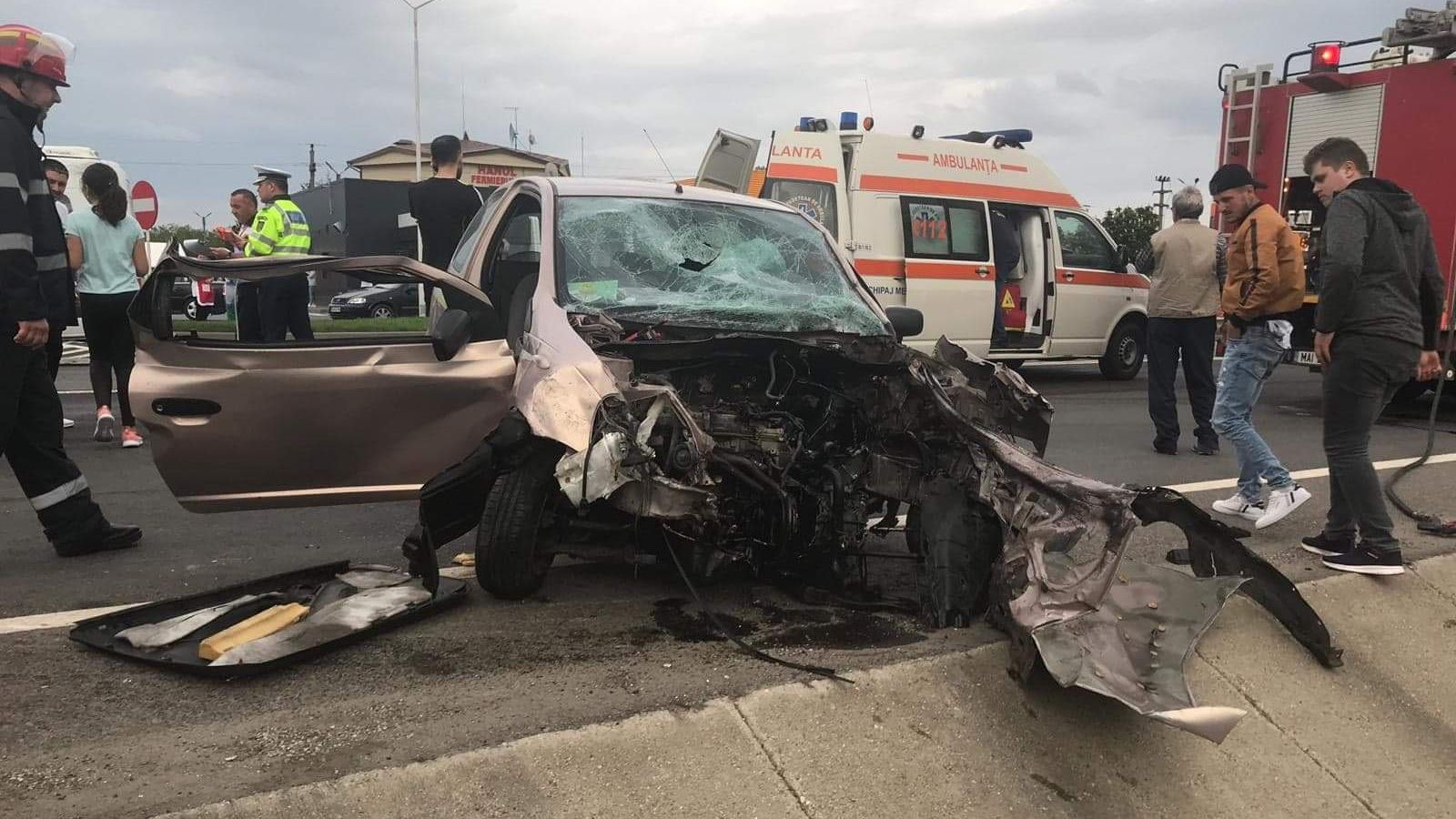 Accident grav în județul Giurgiu. Trei persoane sunt rănite